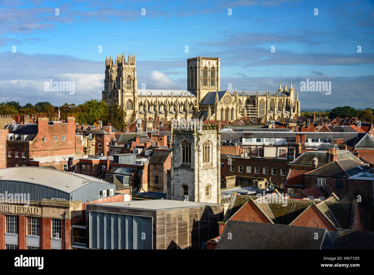 The Cathedral and Metropolitical Church of Saint Peter in York, commonly known as York Minster in England. Stock Photo