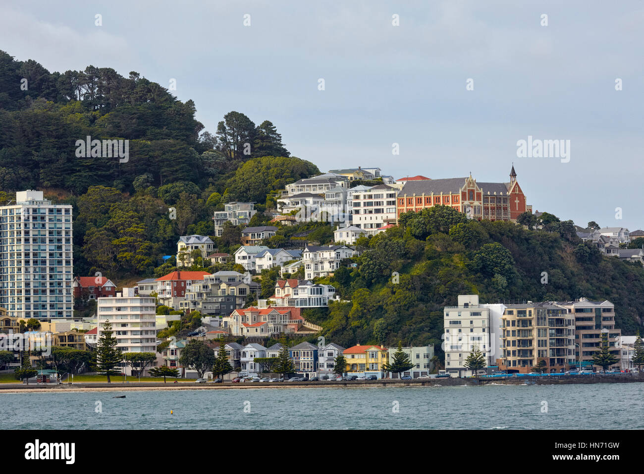 Oriental Bay, Wellington, New Zealand Stock Photo