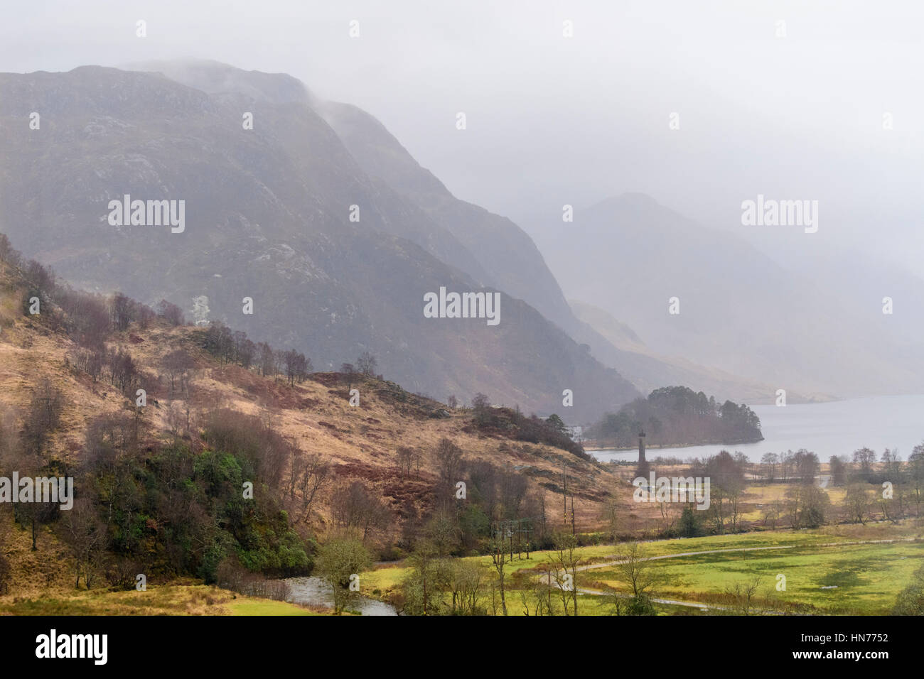 Loch Shiel, Glenfinnan, Highlands, Scotland. Stock Photo