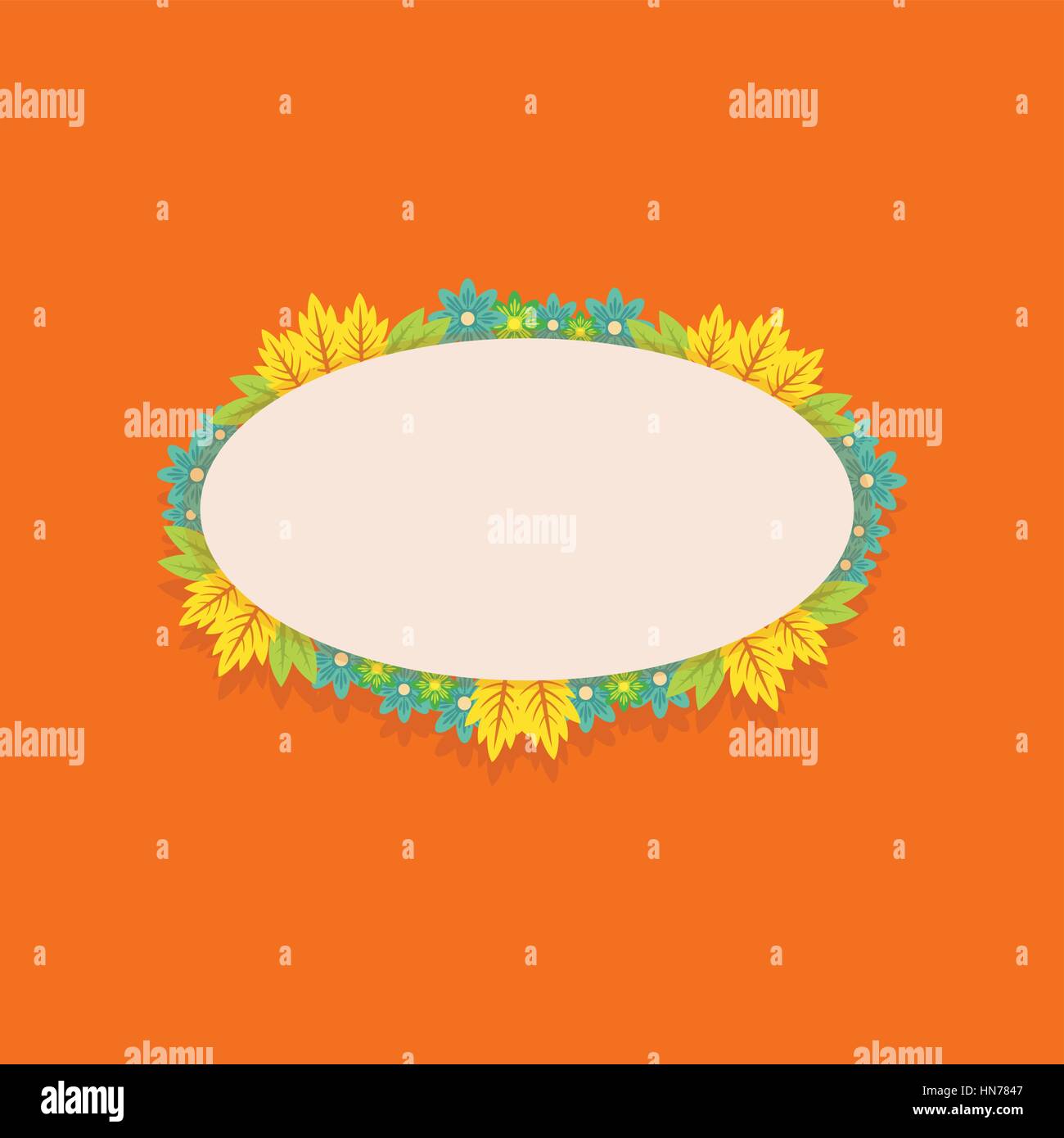 Frame of spring flower vector art Stock Vector Image & Art - Alamy