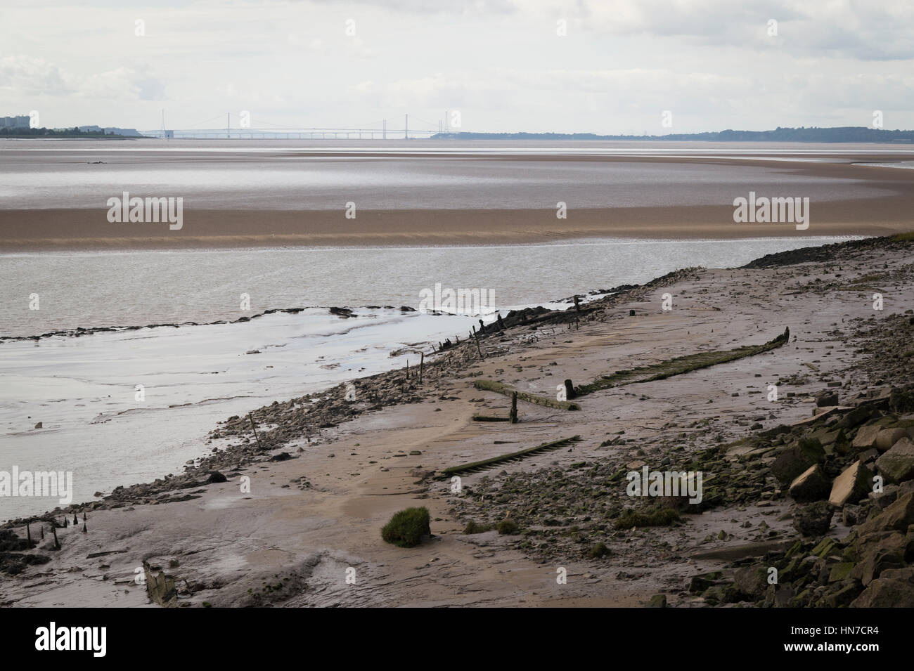 Lydney Harbour and Severn Estuary, Gloucestershire, UK. Stock Photo