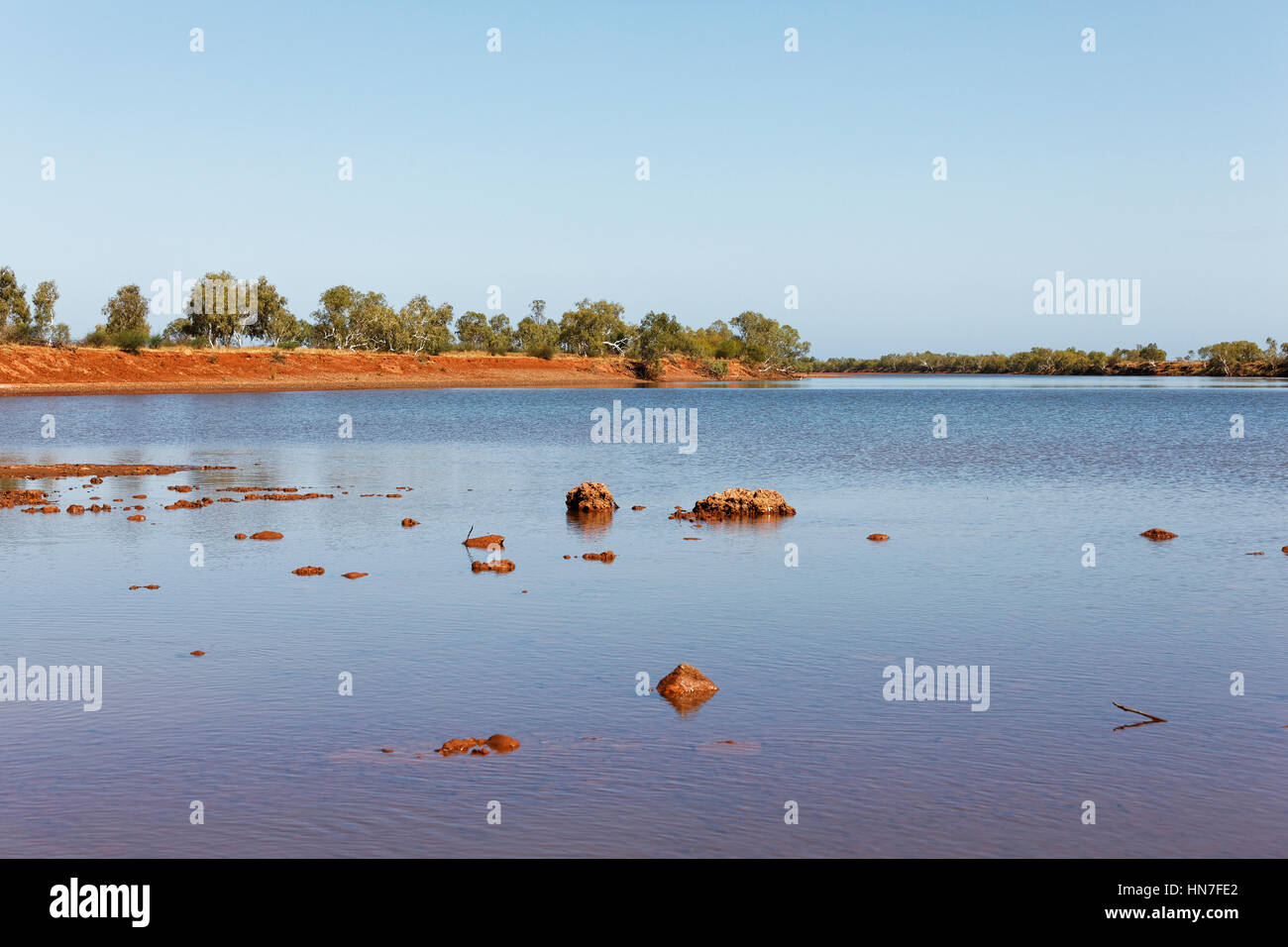 Ashburton River, Onslow, Pilbara, Western Australia. Stock Photo