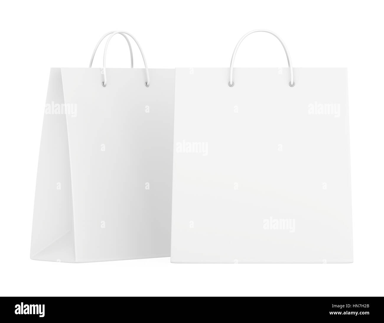 Shopping Bags collection isolated on white background. 3d rendering ...