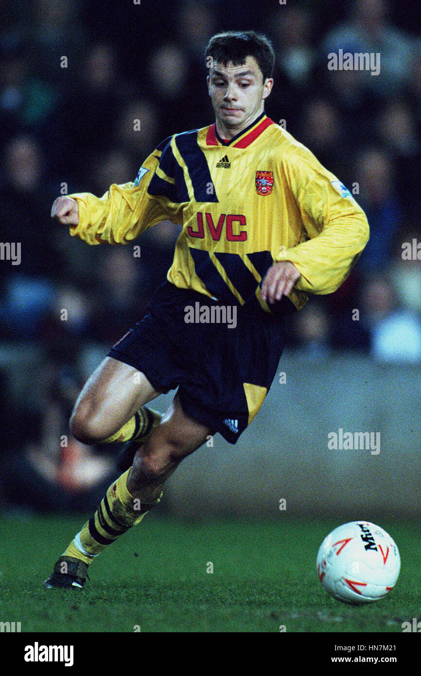 David Hillyer Decatur DAVID HILLIER ARSENAL FC 14 January 1994 Stock Photo - Alamy