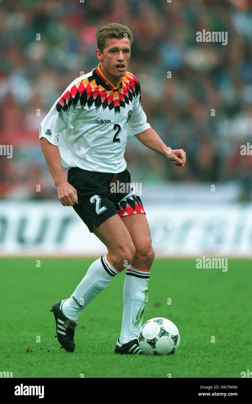 THOMAS STRUNZ GERMANY & VFB STUTTGART FC 07 June 1994 Stock Photo