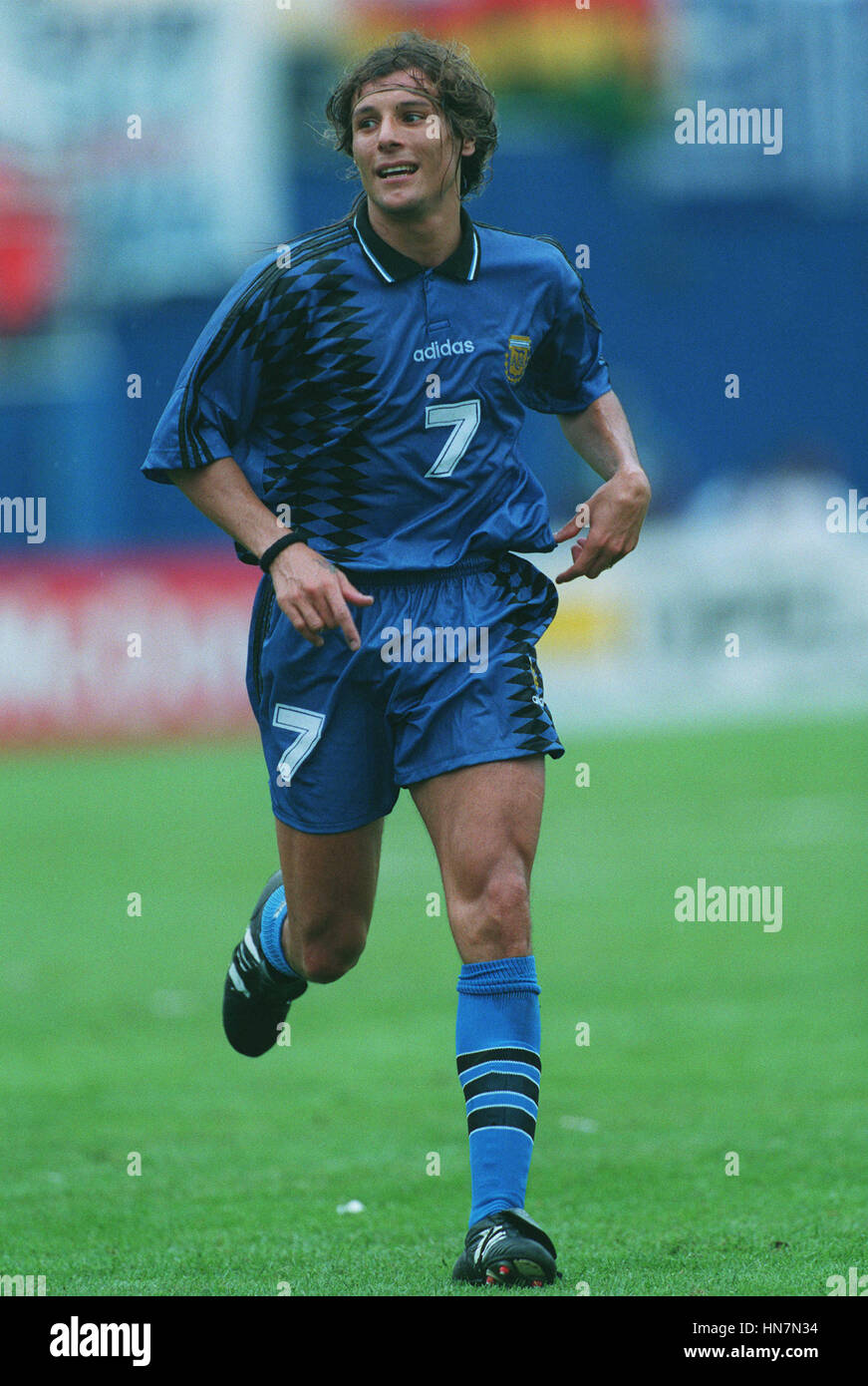 CLAUDIO CANIGGIA ARGENTINA & AS ROMA 01 August 1994 Stock Photo - Alamy