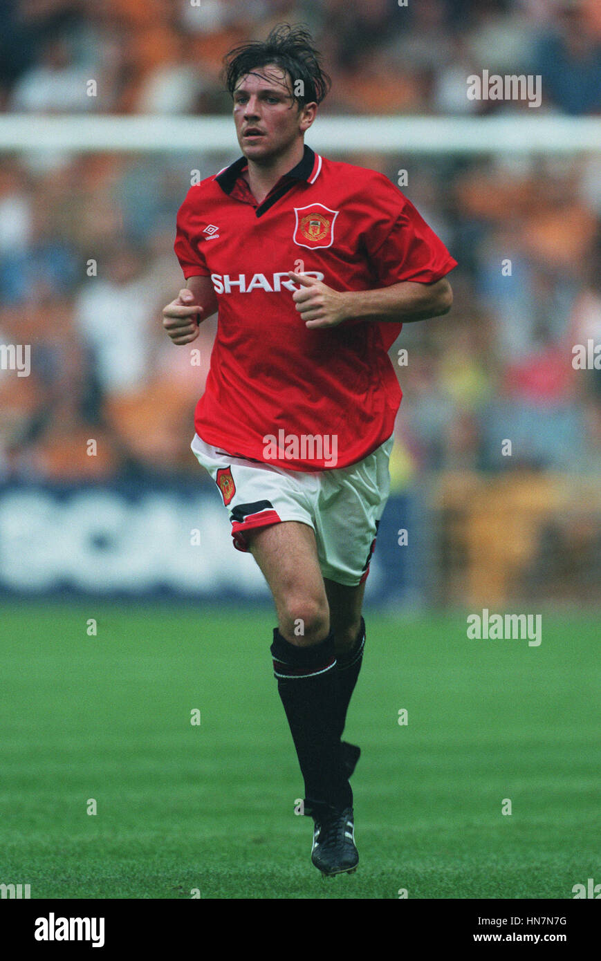 Lee Sharpe of Man Utd in 1994.  Manchester united champions