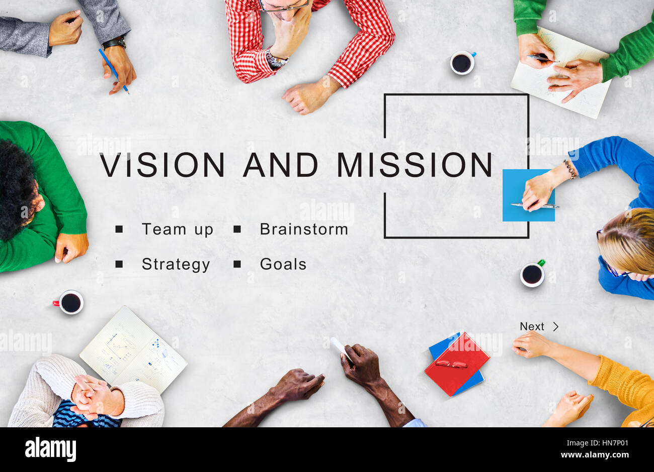 Vision And Mission Startup Strategy Goals Concept Stock Photo - Alamy