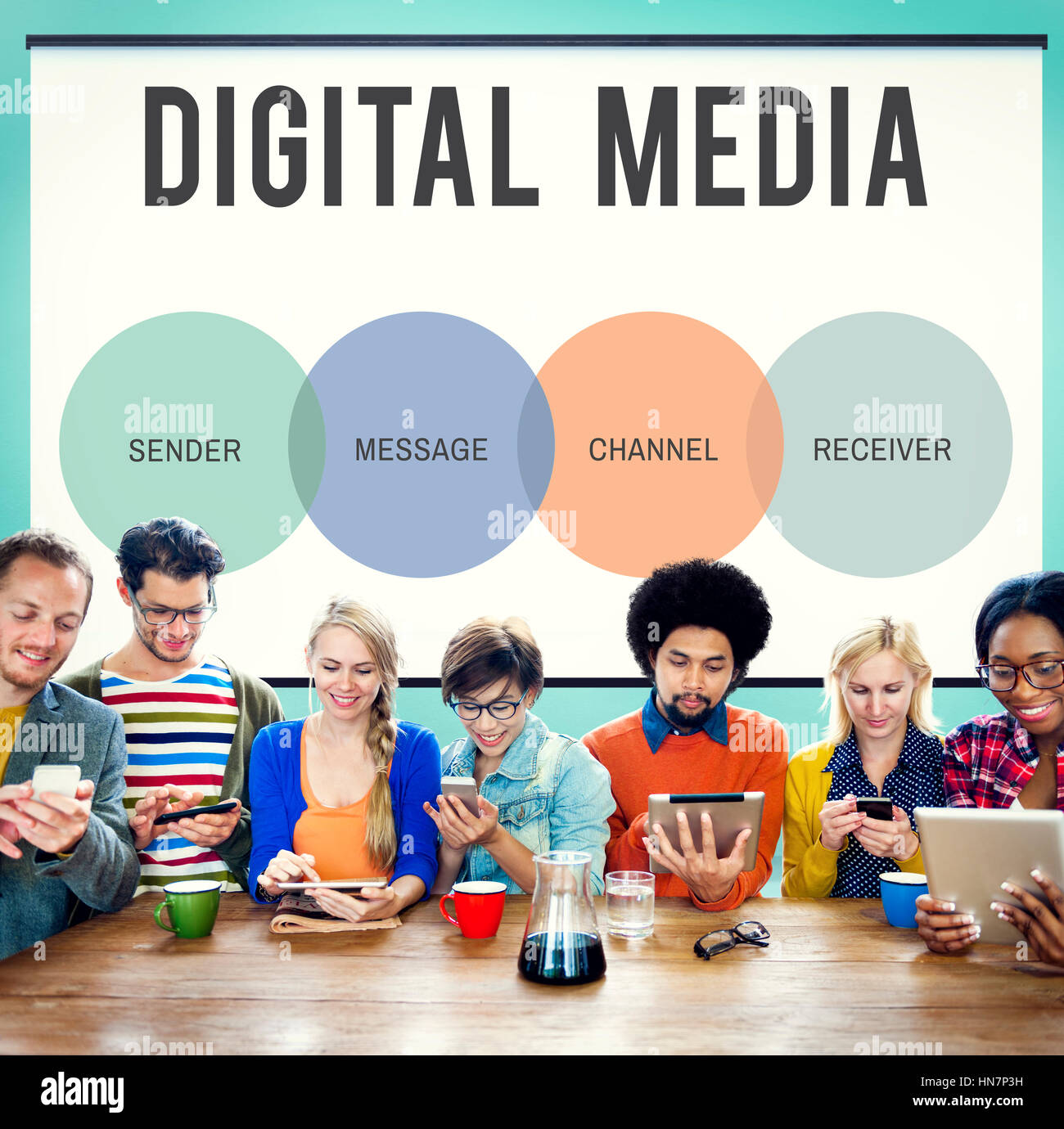 Communication Connection Networking Icon Concept Stock Photo - Alamy