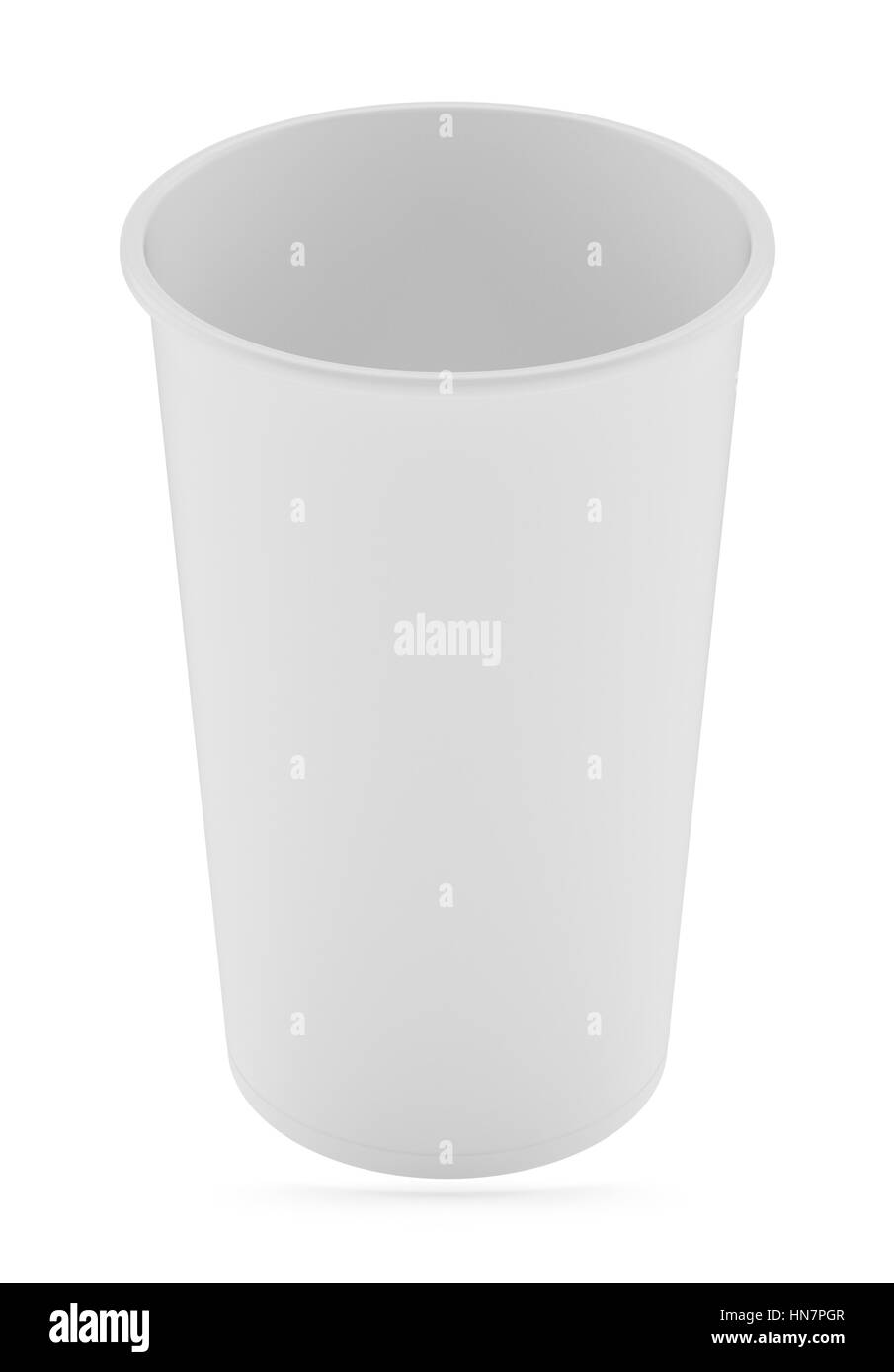 Empty white paper cup. 3d rendering Stock Photo - Alamy
