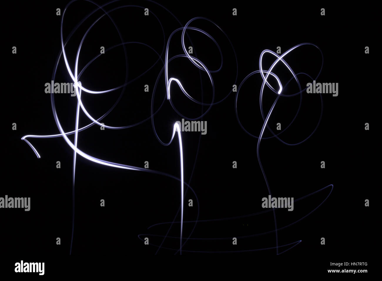 Abstract white lines on black background Stock Photo Alamy