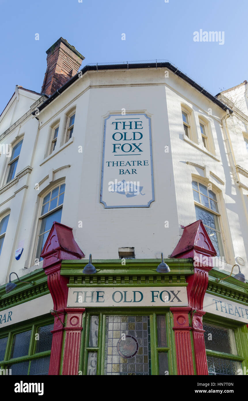 The Old Fox Theatre Bar in Hurst Street, Birmingham Stock Photo Alamy
