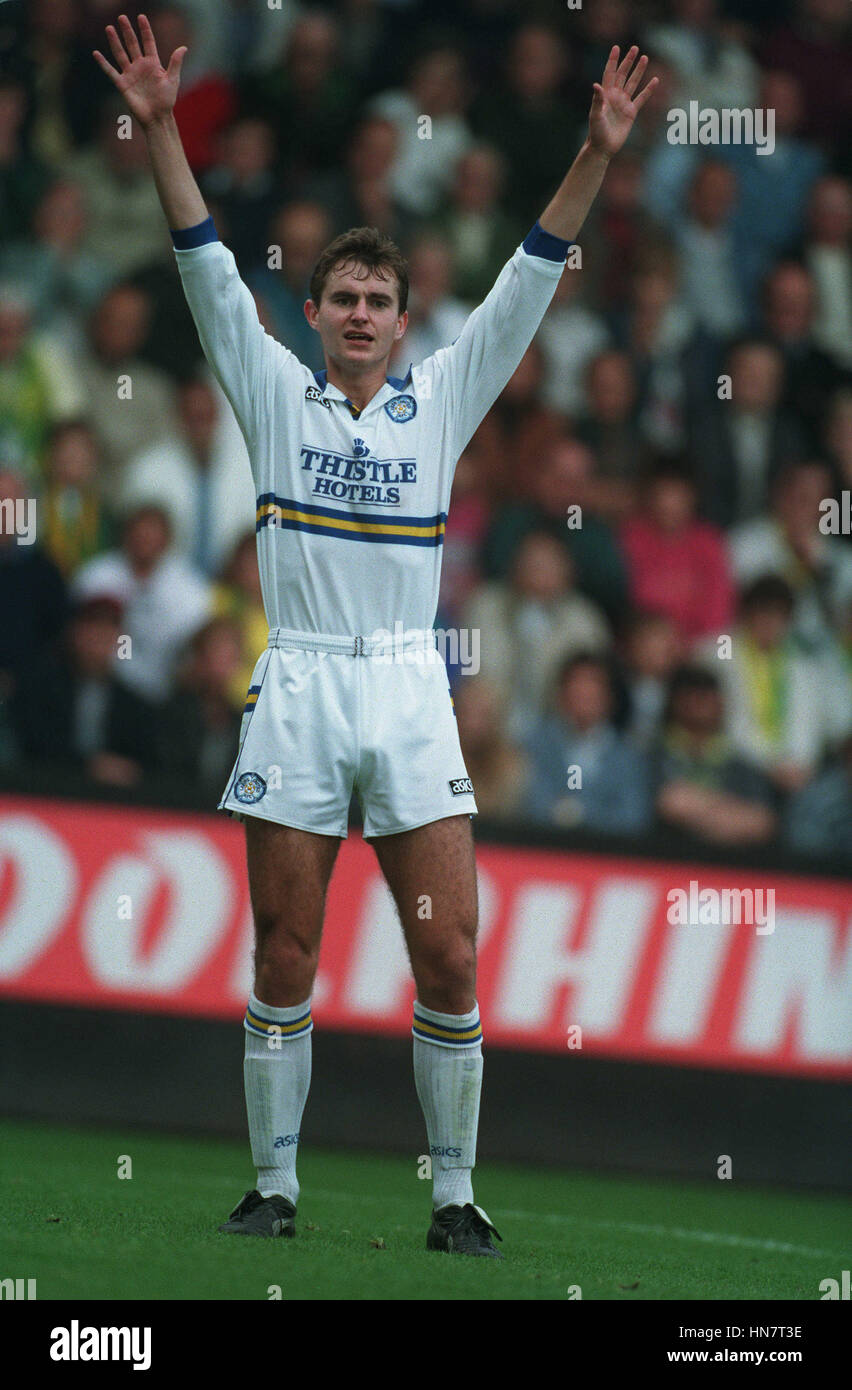 DAVID WETHERALL LEEDS UNITED FC 07 November 1994 Stock Photo Alamy