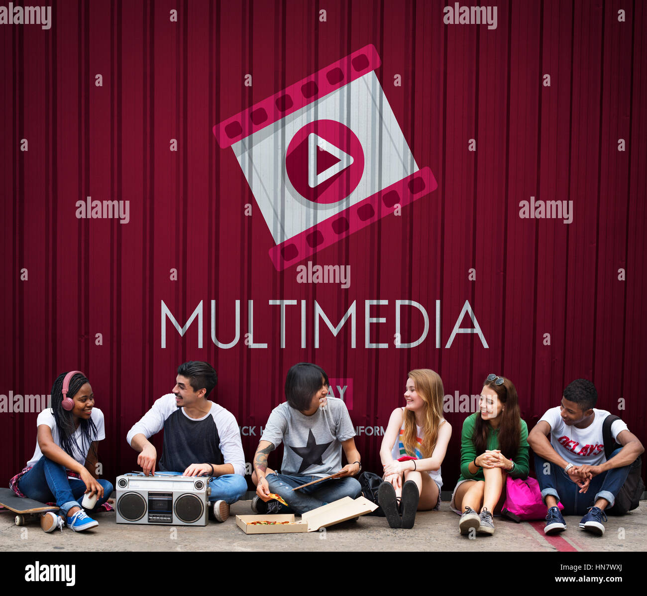 Multimedia Video Audio Service Concept Stock Photo Alamy