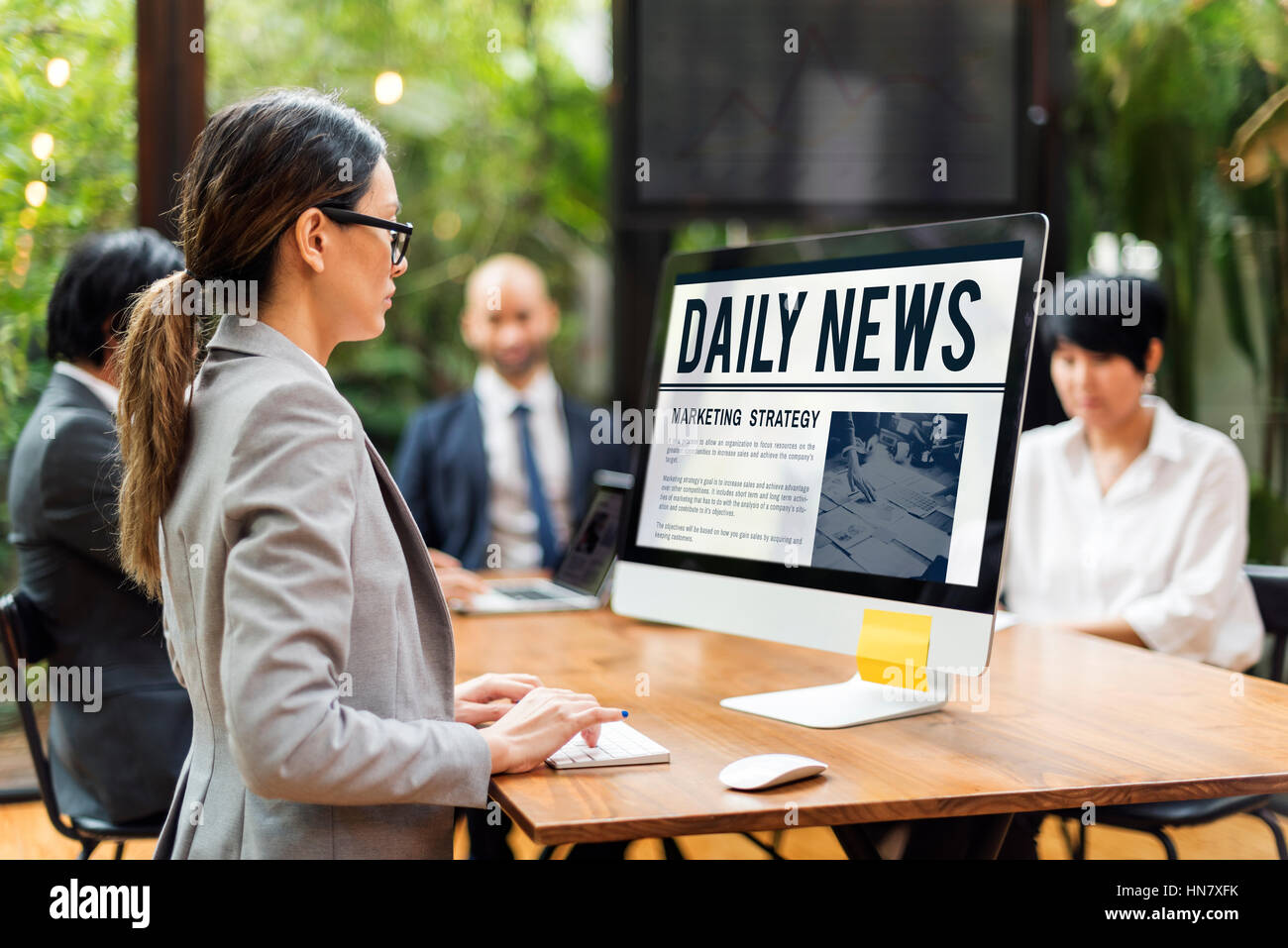 Daily News Announcement Information Report Concept Stock Photo - Alamy
