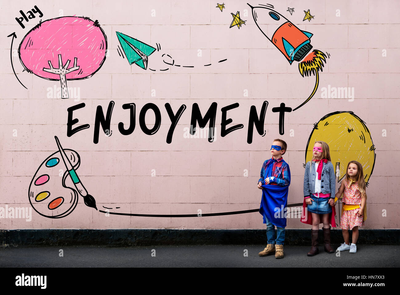 Children Imagination Learning Icon Concept Stock Photo - Alamy