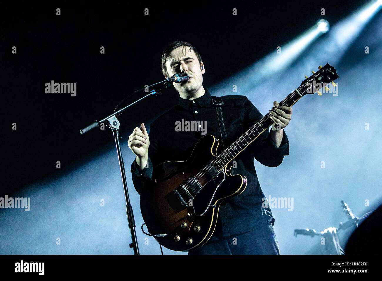 Assago, Italy. 7th Feb, 2017. Rationale performs live at Mediolanum Forum, as supporter for Bastille. Credit: Mairo Cinquetti/Alamy Live News Stock Photo