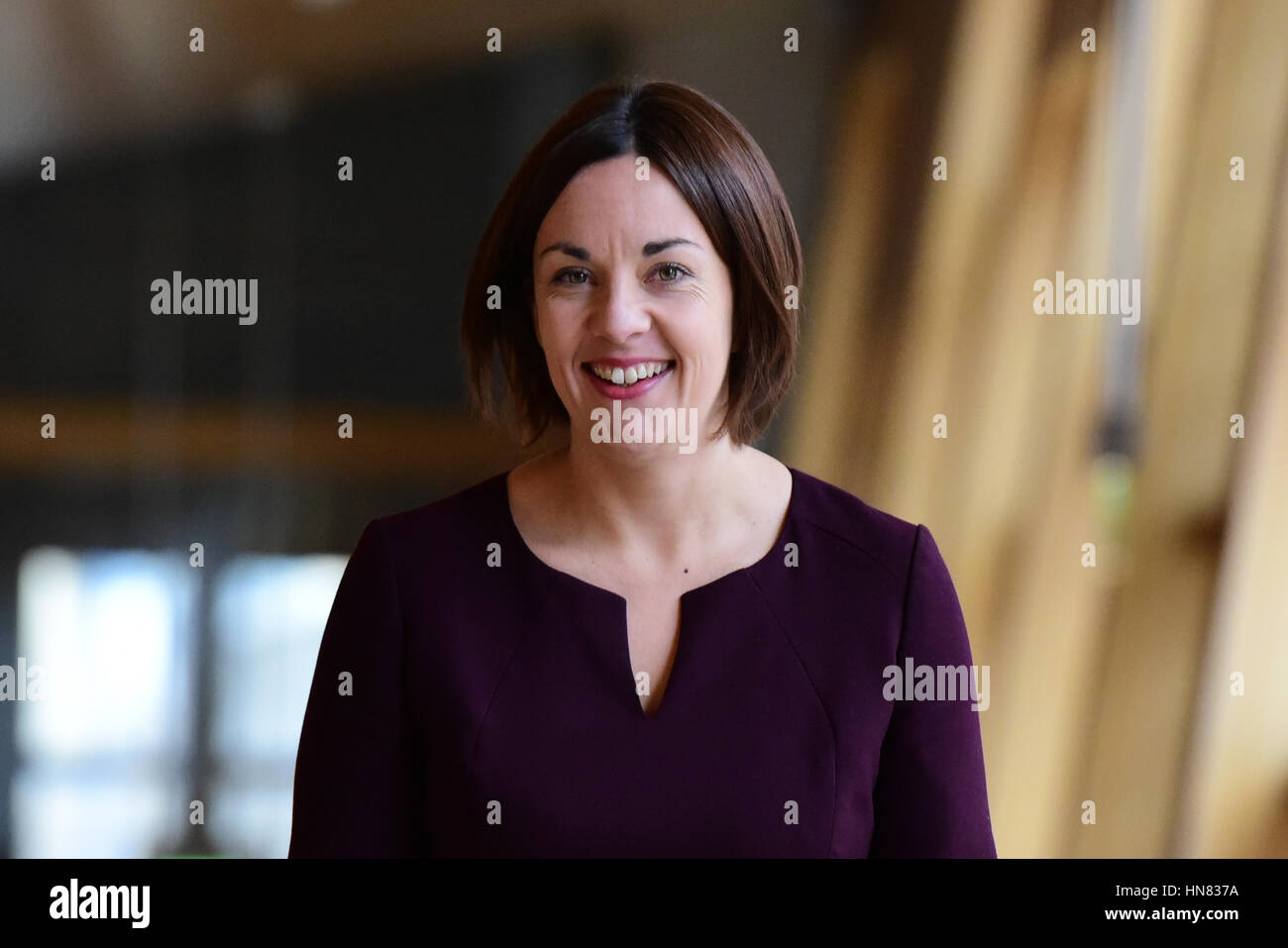 Edinburgh, Scotland, United Kingdom. 9th February, 2017. Scottish Labour leader Kezia Dugdale on the way to First Minister's Questions in the Scottish Parliament, Credit: Ken Jack/Alamy Live News Stock Photo
