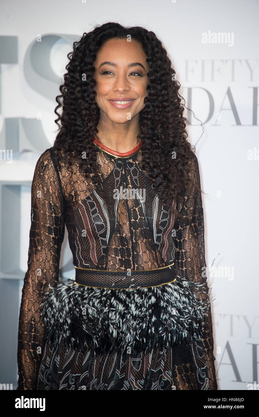 London, UK. 9th Feb, 2017. Corrinne Bailey Rae attends the premiere of Fifty Shades Darker Odeon Leicester Square, London. Credit: Alan D West/Alamy Live News Stock Photo