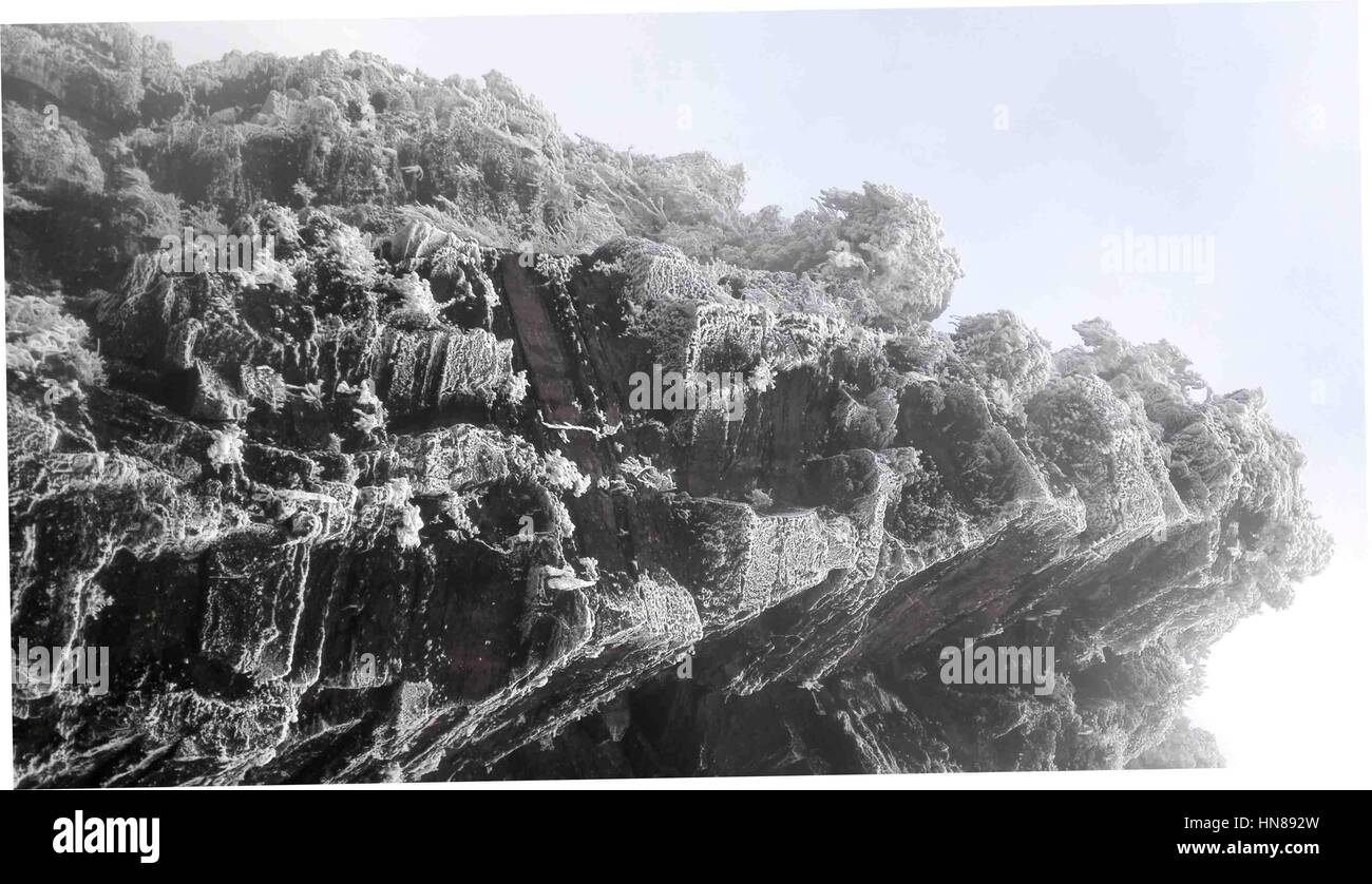 Ji'an, China. 9th Feb, 2017. Rime scenery of Jinggang Mountain in Ji'an ...