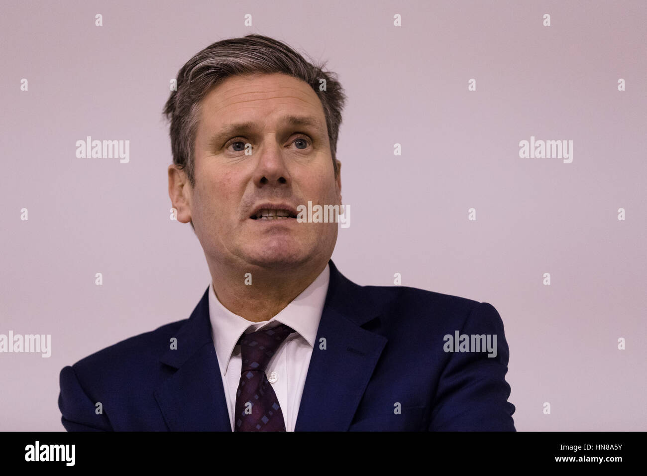 London, UK. 9th Feb 2017. Shadow Secretary of State for Exiting the European Union (Brexit), Sir Keir Starmer MP, gives a speech about 'Human Rights after Brexit' at the Eleanor Roosevelt Lecture at UCL Institute of the Americas in London. Credit: Vickie Flores/Alamy Live News Stock Photo