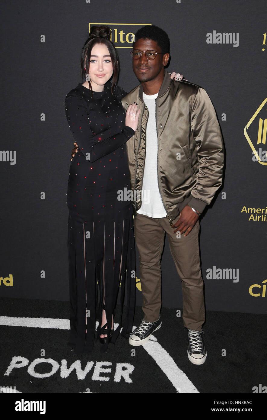 West Hollywood, CA. 09th Feb, 2017. Noah Cyrus, Labrinth, Timothy Lee McKenzie, At 2017 Billboard Power 100, At Cecconi's In California on February 09, 2017. Stock Photo