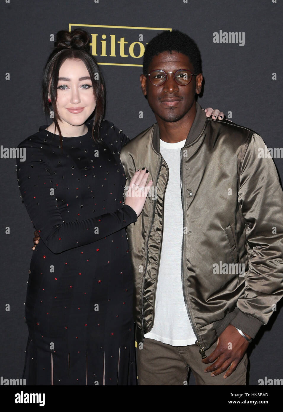 West Hollywood, CA. 09th Feb, 2017. Noah Cyrus, Labrinth, Timothy Lee McKenzie, At 2017 Billboard Power 100, At Cecconi's In California on February 09, 2017. Stock Photo