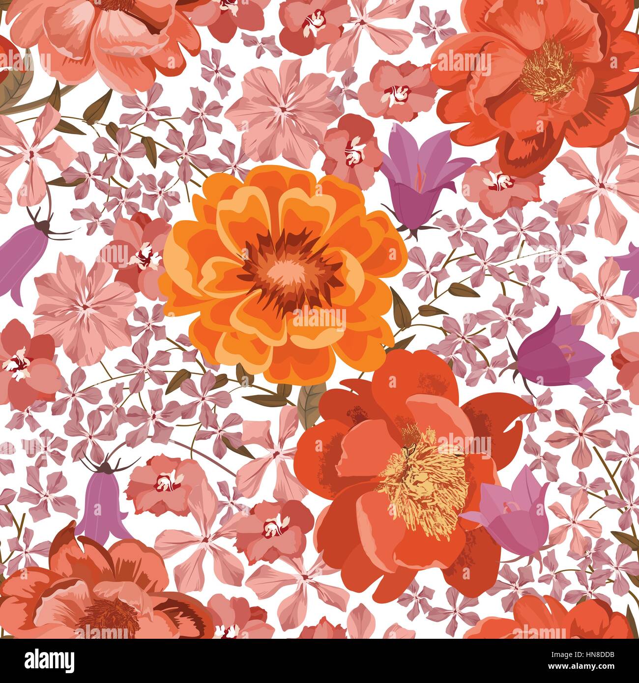 Floral seamless pattern. Flower background. Floral tile spring texture ...