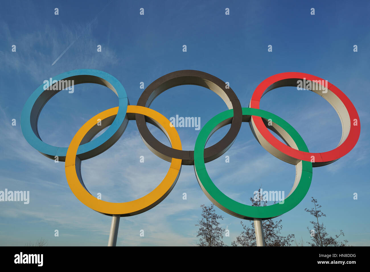 olympic rings Stock Photo