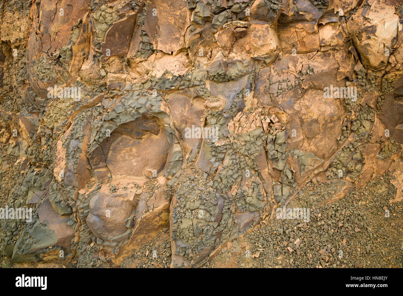 Weathered sedimentary rock, Lugu Lake, Yunnan, China Stock Photo - Alamy