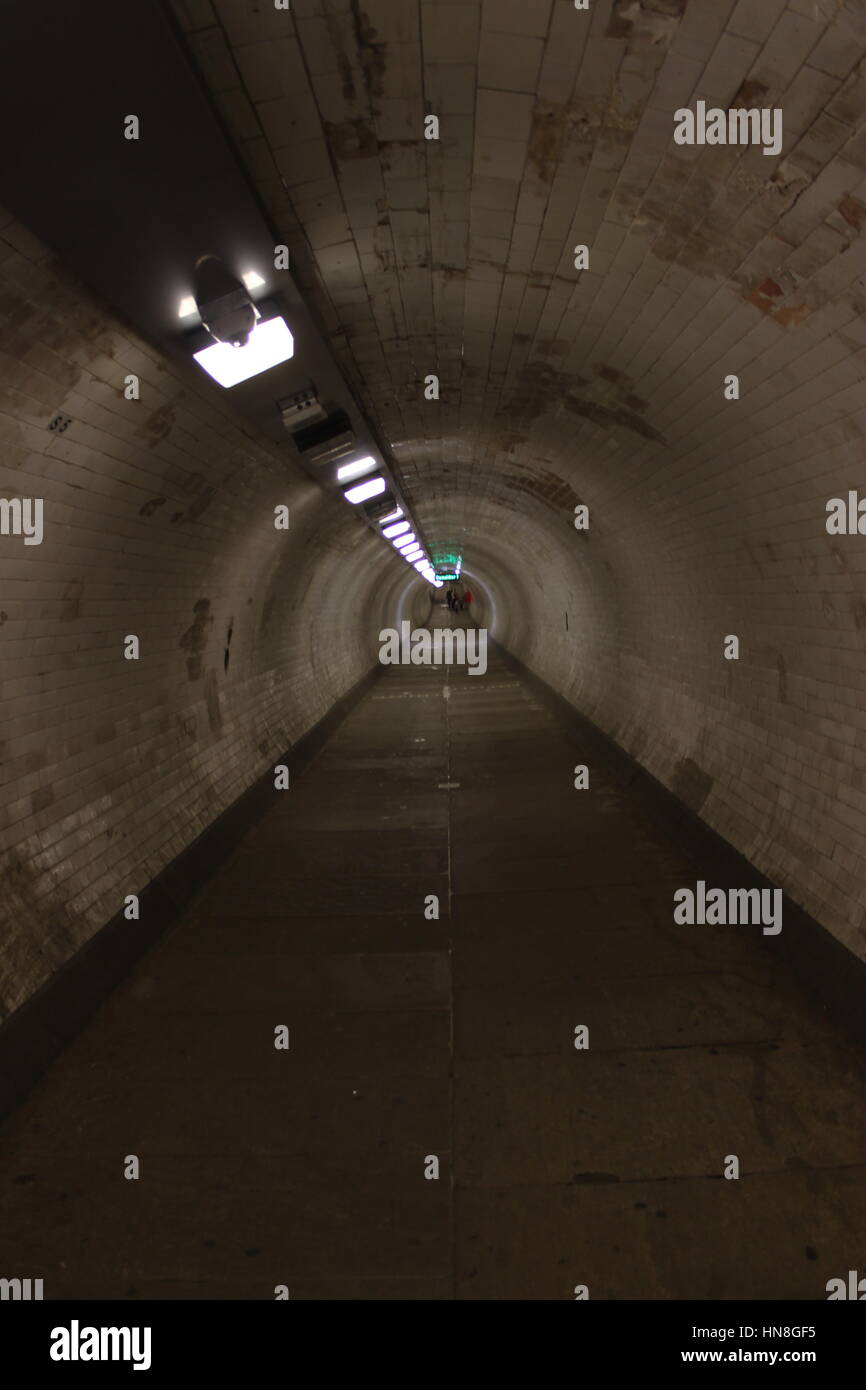 Deep tunnel in London Stock Photo Alamy
