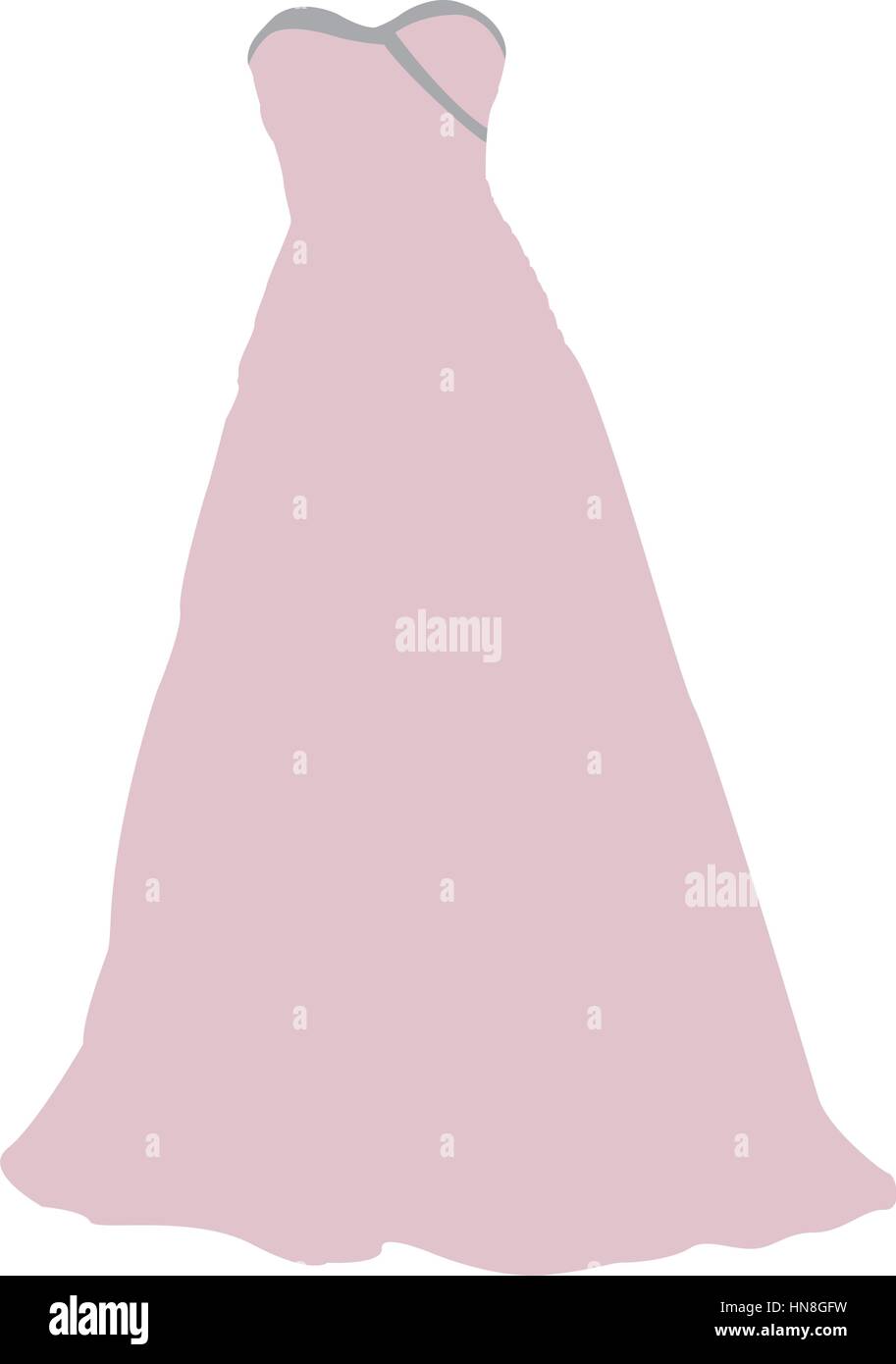 Isolated bride dress Stock Vector Image & Art - Alamy