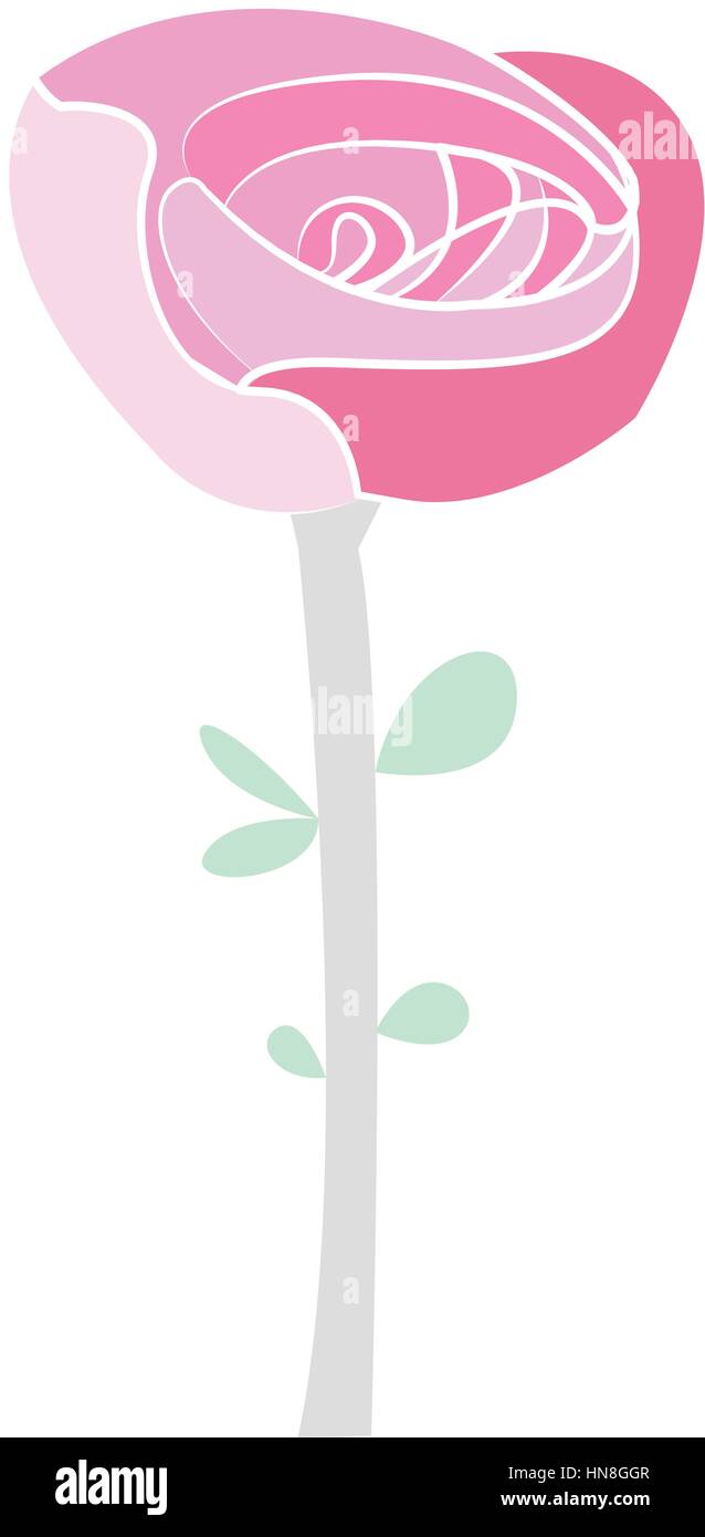 Isolated colored flower Stock Vector Image & Art - Alamy