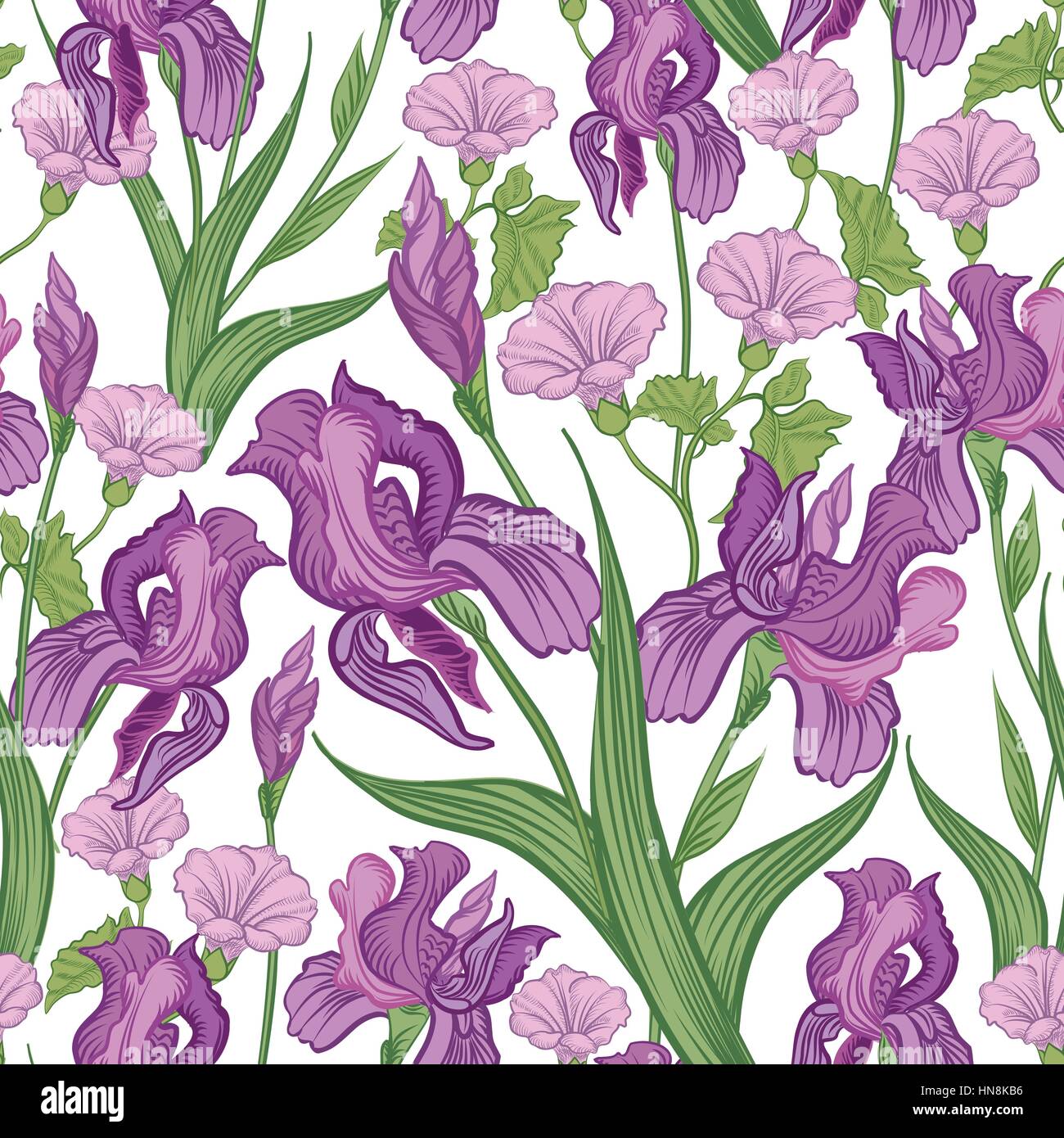 Floral seamless background. Flower pattern Stock Vector Image & Art - Alamy