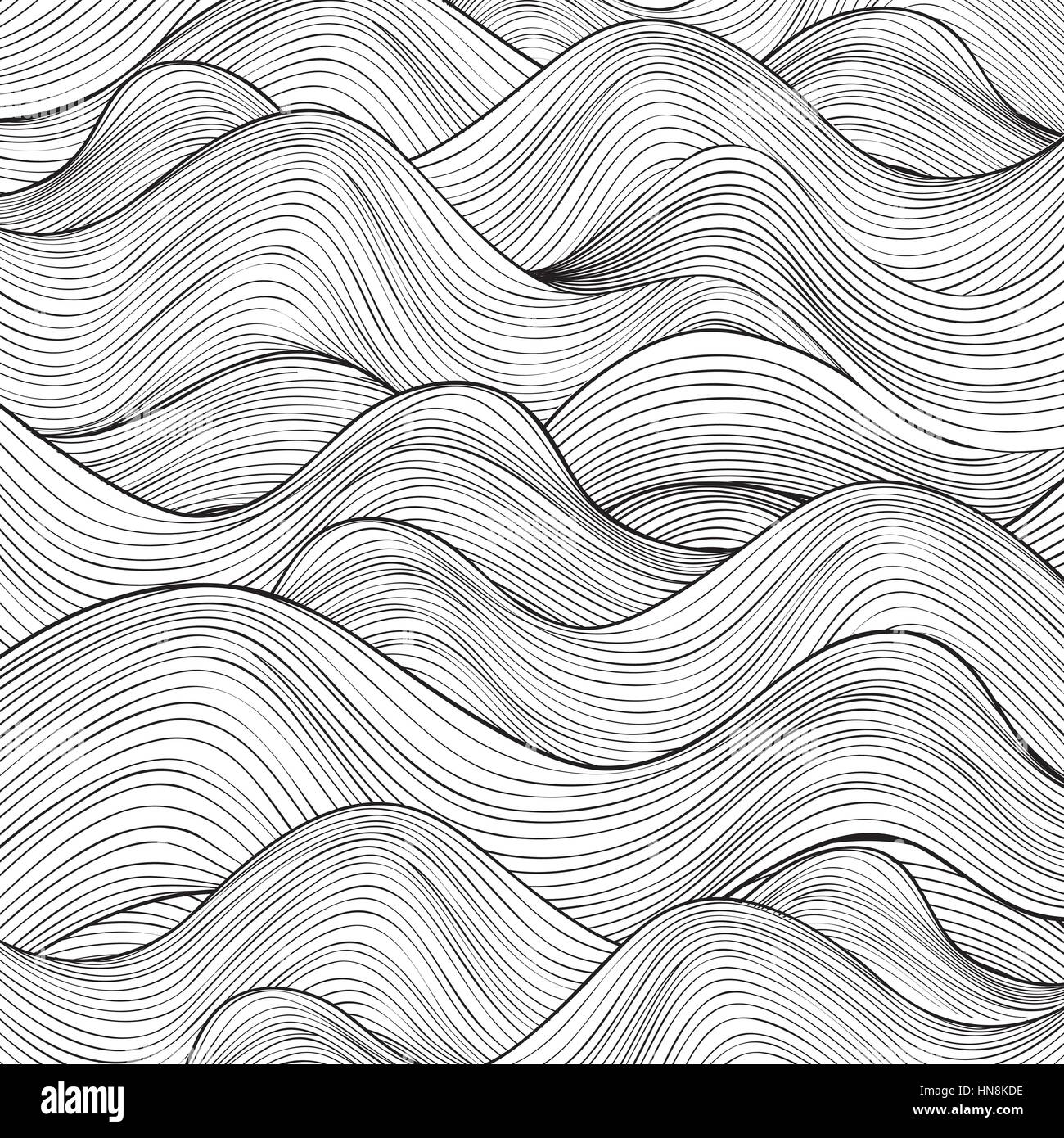 Wave pattern. Geometric texture. Abstract background. Stock Vector