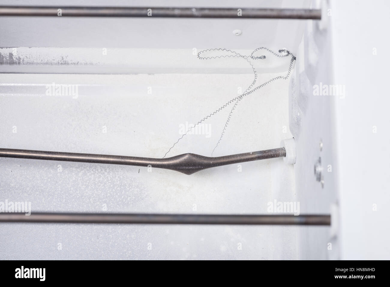 damage in the oven after explosion of heating element Stock Photo Alamy