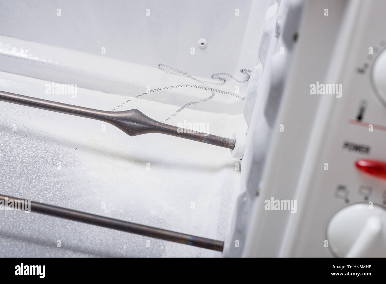 damage in the oven after explosion of heating element Stock Photo Alamy