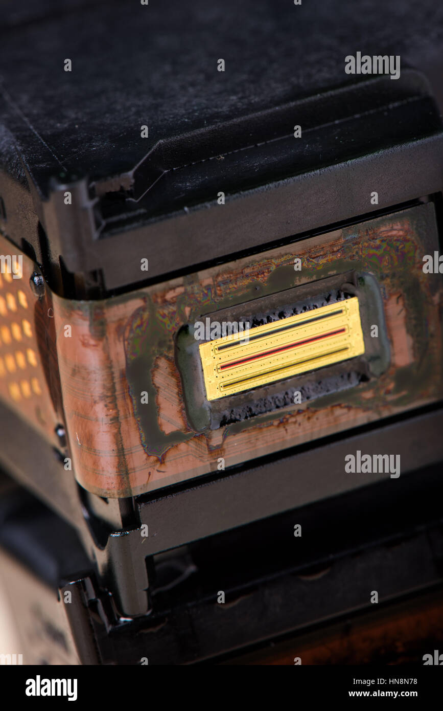closeup nozzle plate of ink cartridge Stock Photo Alamy