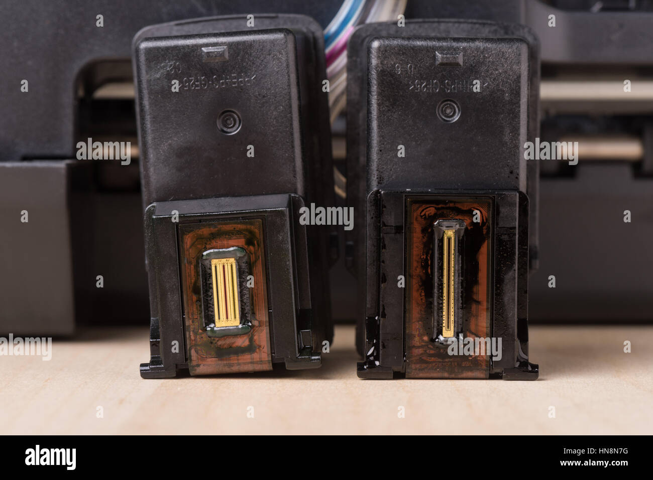 Closeup nozzle plate ink cartridge hires stock photography and images