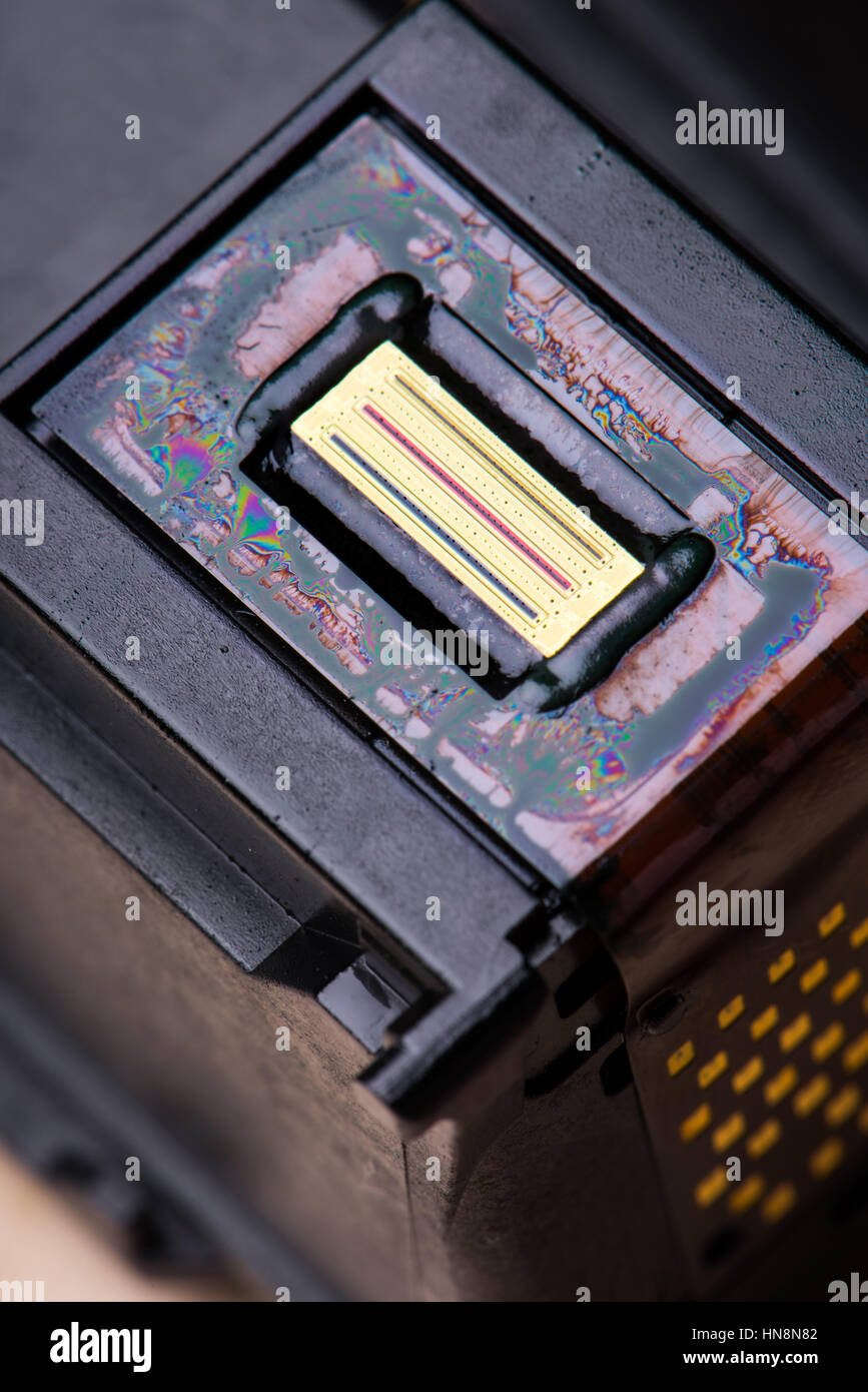 closeup nozzle plate of ink cartridge Stock Photo Alamy