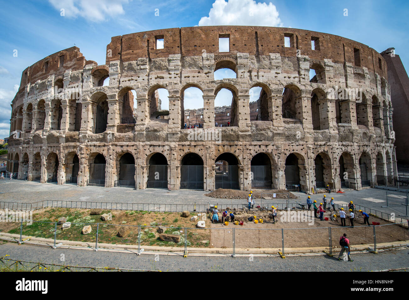 Rome, Italy View of the famous stone amphitheater known as the Roman