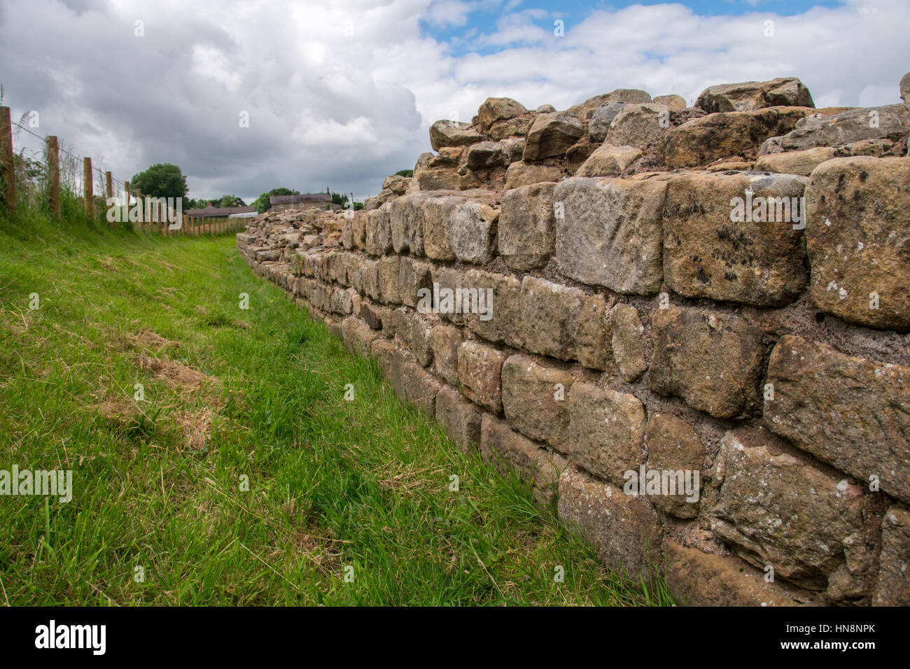 England, Yorkshire, Newcastle Hadrian's Wall, also known as the Roman