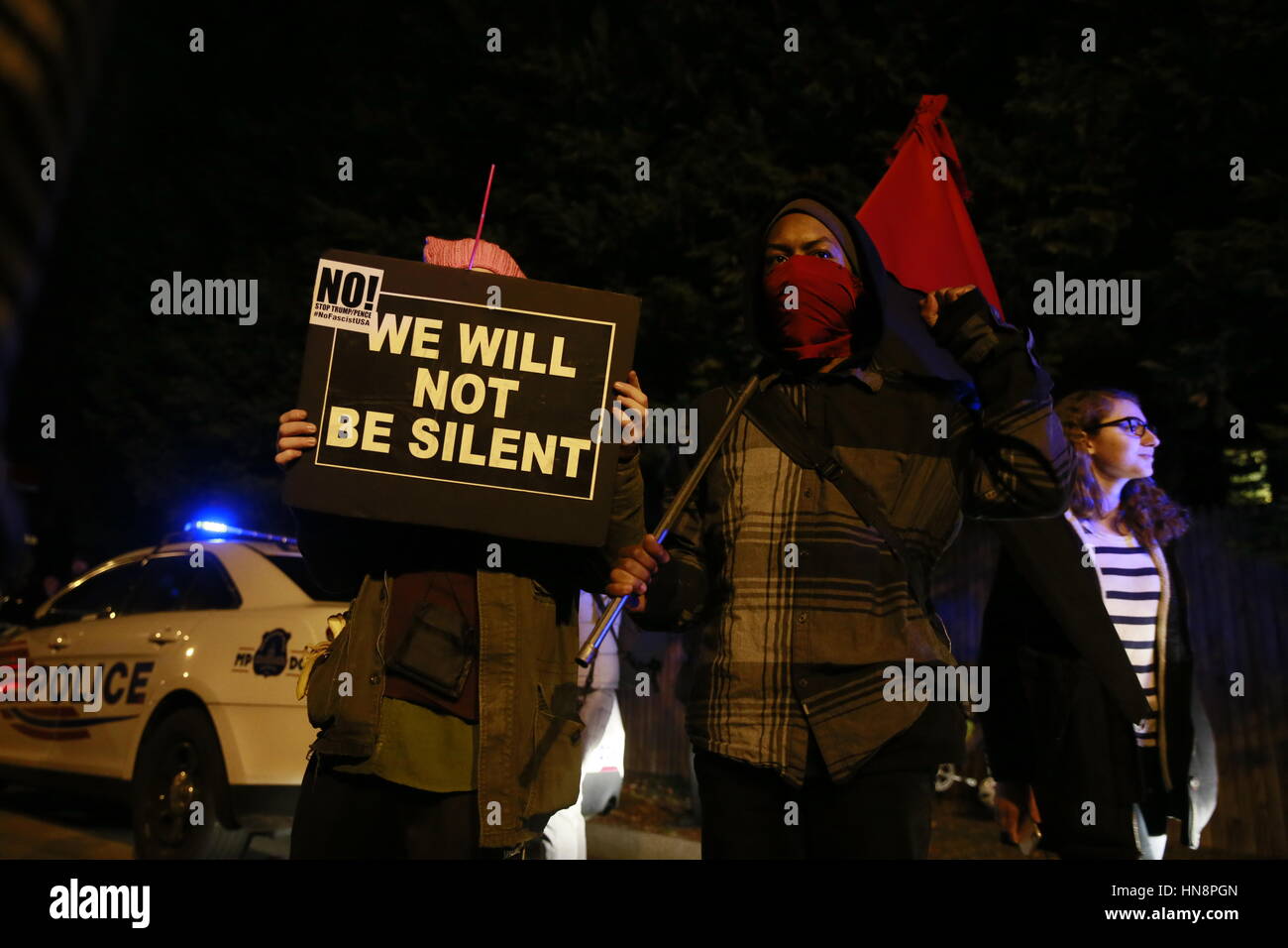 Members of the LGBTQ commuity and allies march to United States Vice