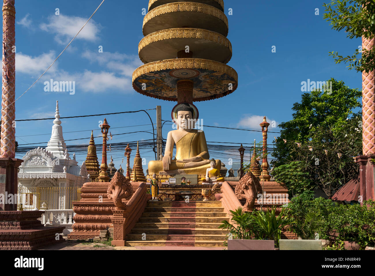 Wat Chash, Pnom Penh Stock Photo