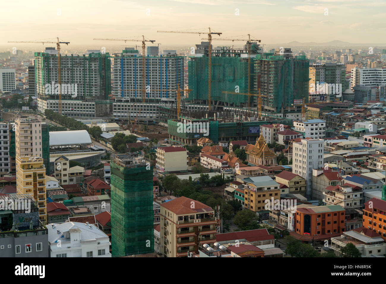 Baustellen in  Phnom Penh, Kambodscha, Asien  |  Phnom Penh construction, Cambodia, Asia Stock Photo