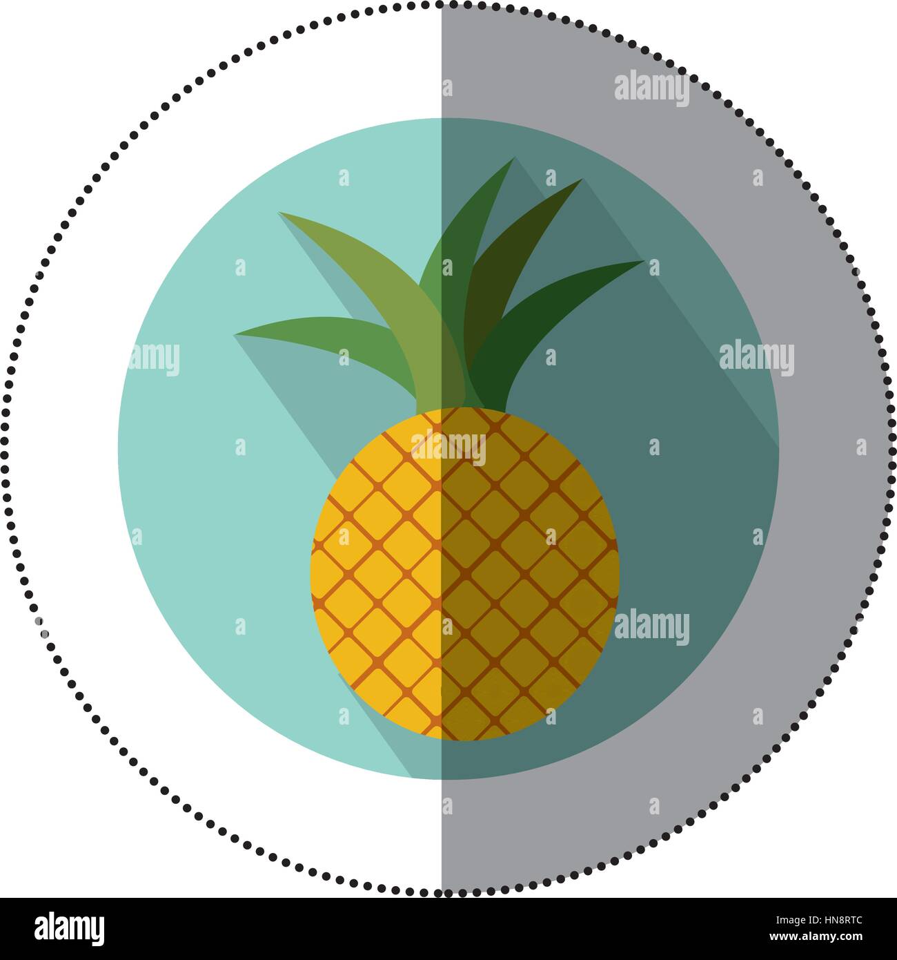 Pineapple fruit icon image Stock Vector Images - Alamy