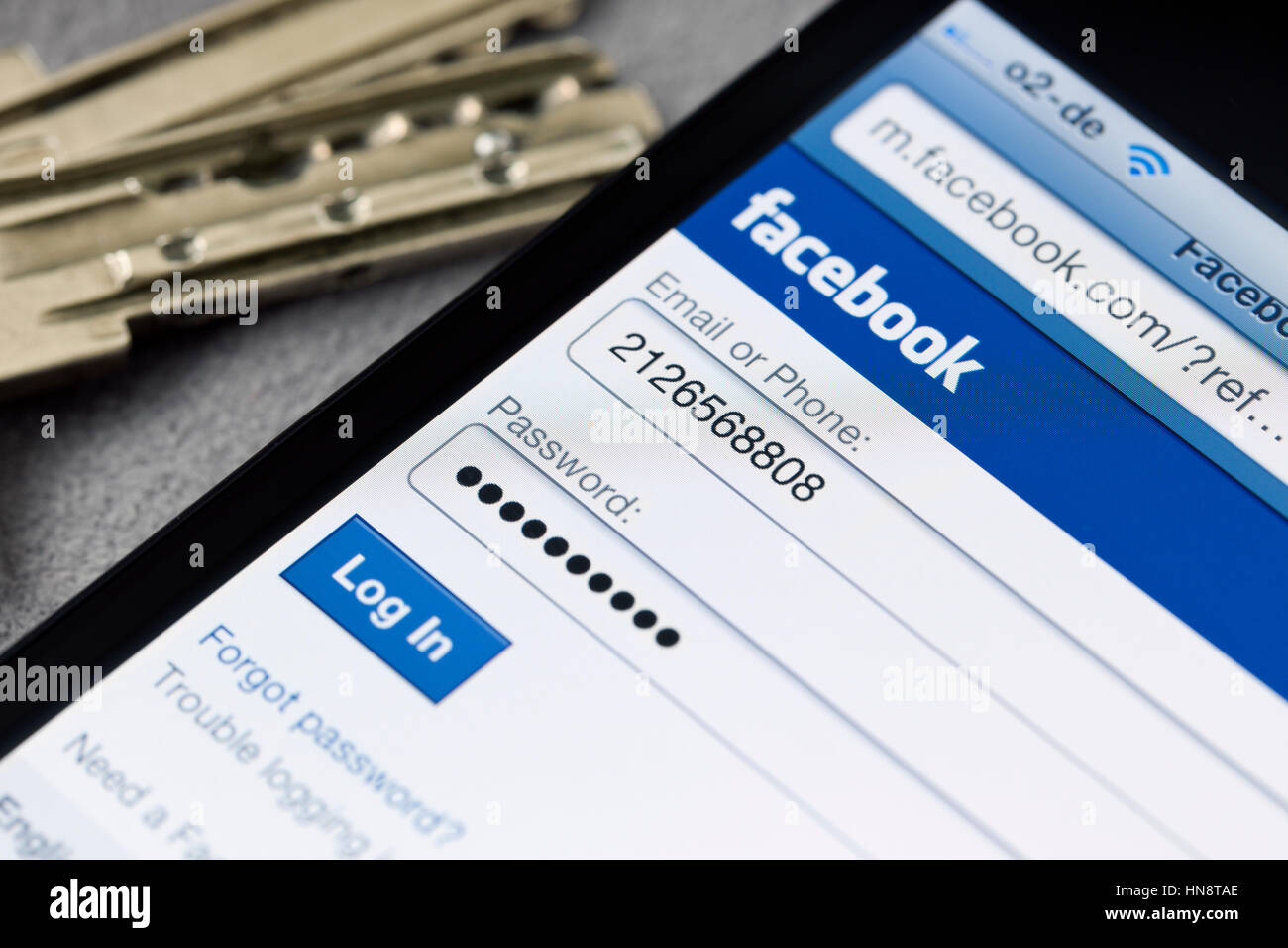 Facebook Login Page High Resolution Stock Photography And Images Alamy