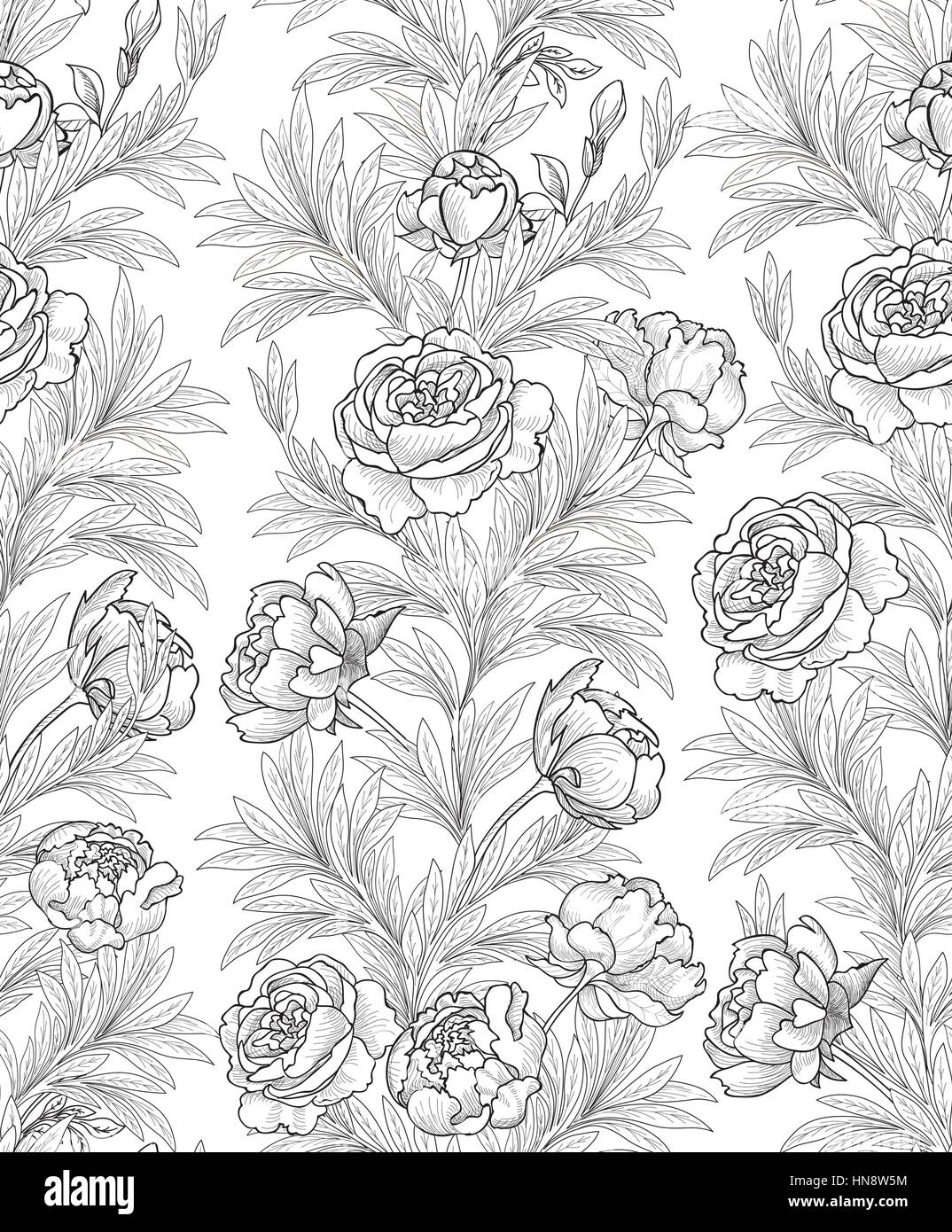 Floral seamless background. Flower pattern Stock Vector Image & Art - Alamy
