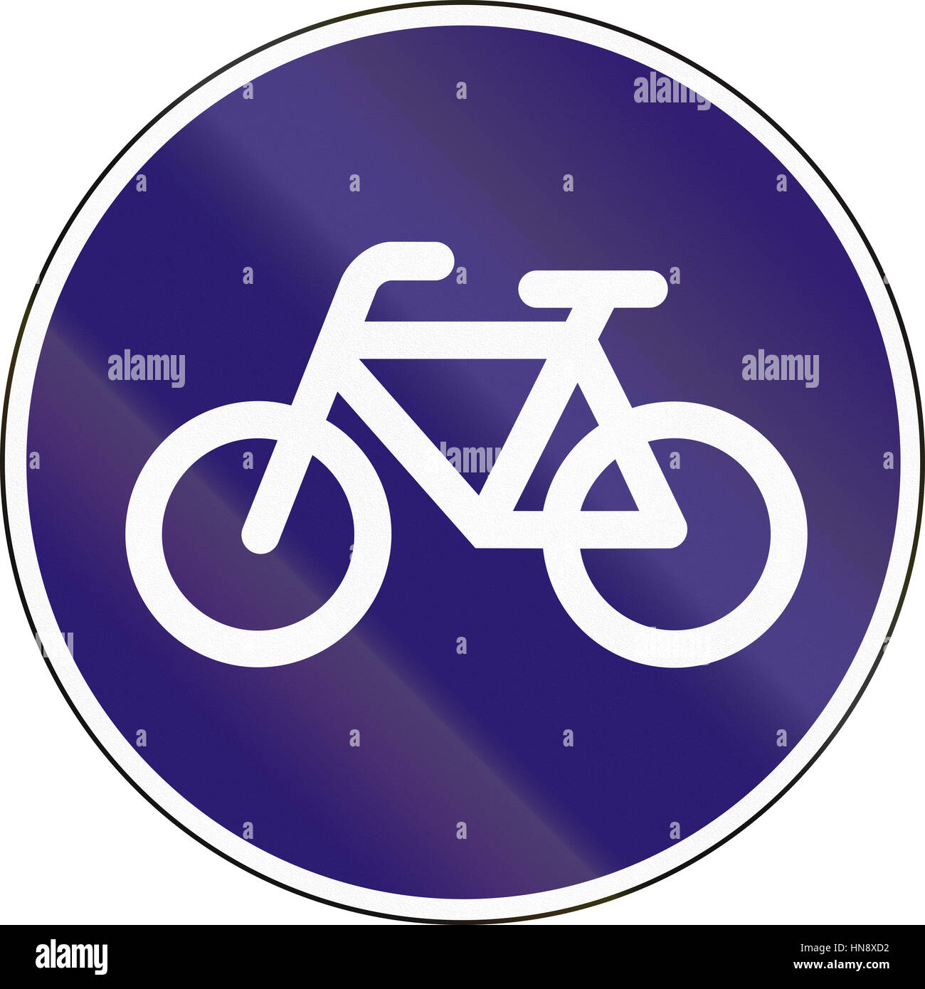 Road sign used in Hungary - Track for cycles and mopeds Stock Photo - Alamy