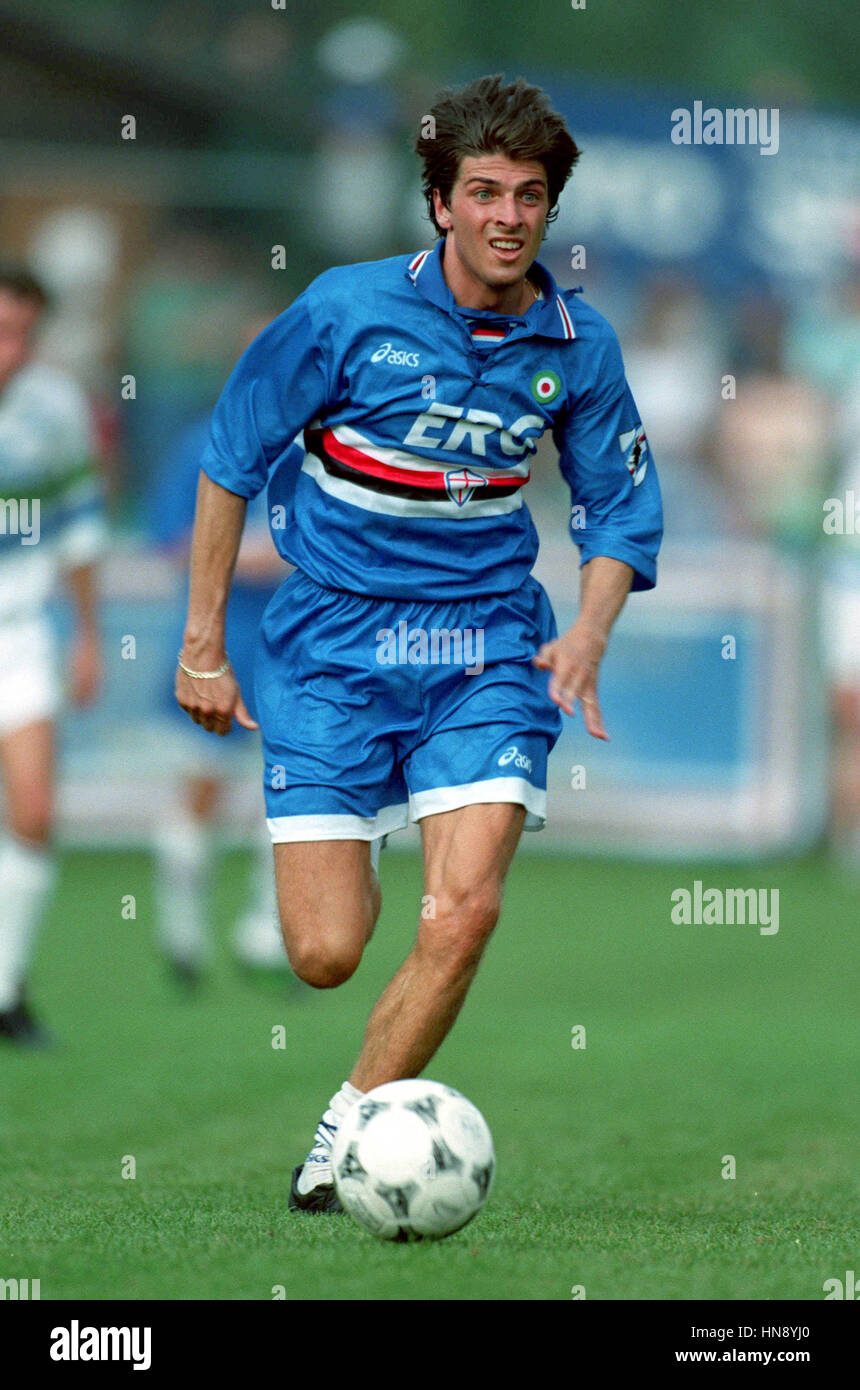MAURO BERTARELLI SAMPDORIA FC 10 August 1994 Stock Photo